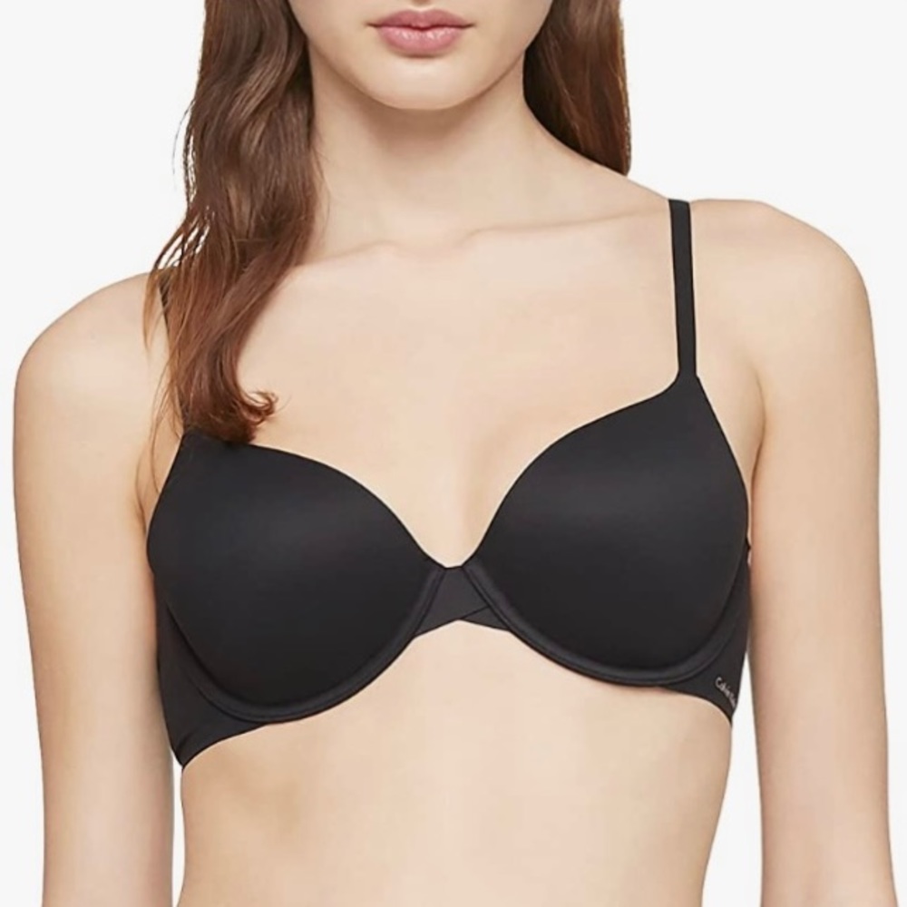 Calvin Klein 34D Black Perfectly Fit Lightly Lined T-Shirt Bra